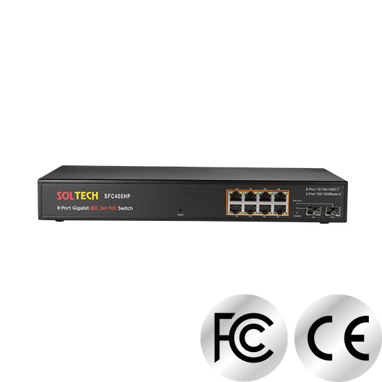 Power Over Ethernet Switch_ Power Over Ethernet Switch_ SOLTECH-SFC400HP