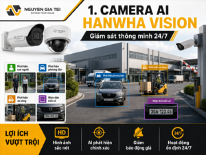 Giải pháp an ninh thông minh với Camera AI Hanwha Visio